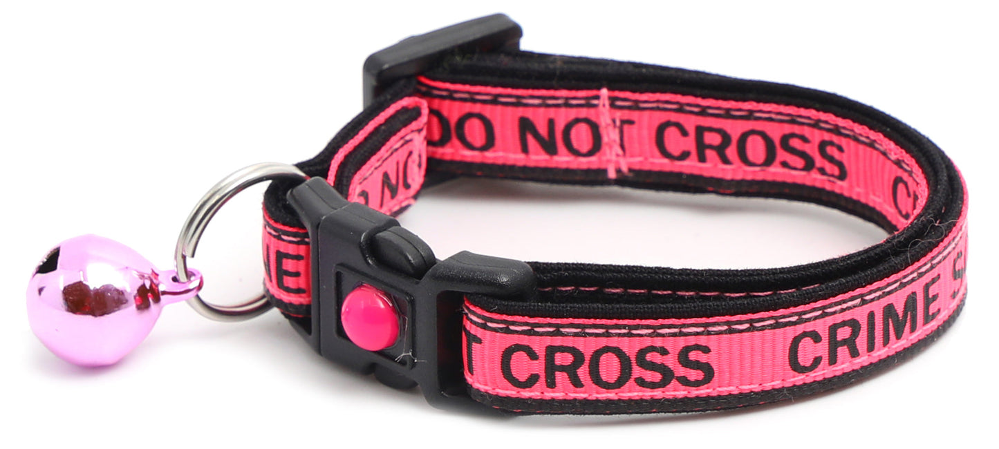 Crime Scene Do Not Cross Breakaway Cat Collar