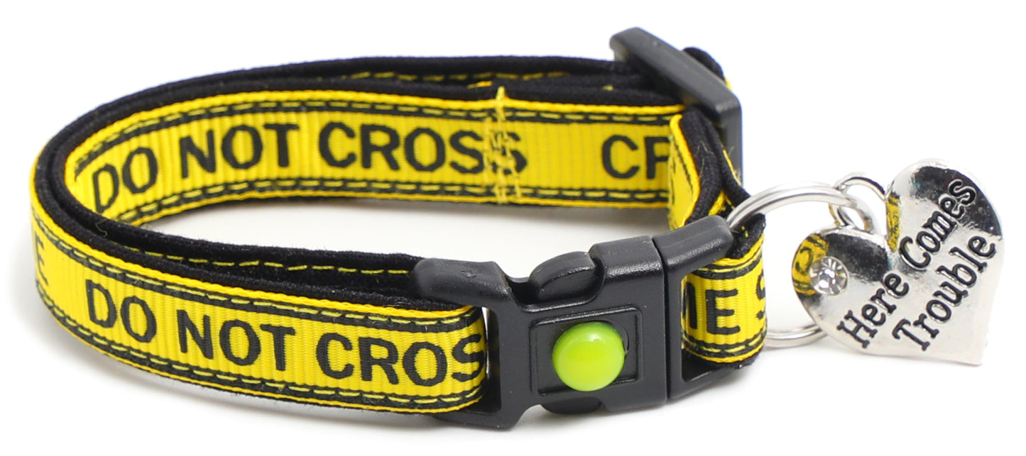 Crime Scene Do Not Cross Breakaway Cat Collar