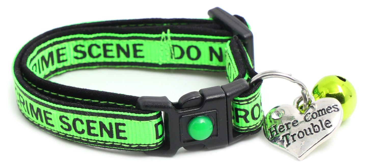 Crime Scene Do Not Cross Breakaway Cat Collar