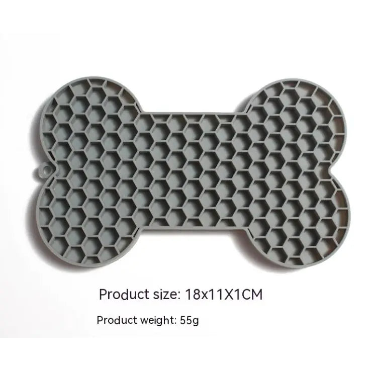Bone Silicone Licking Dog Slow Food Mat - Petly